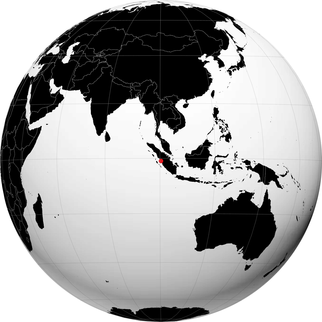 Padang sur le globe