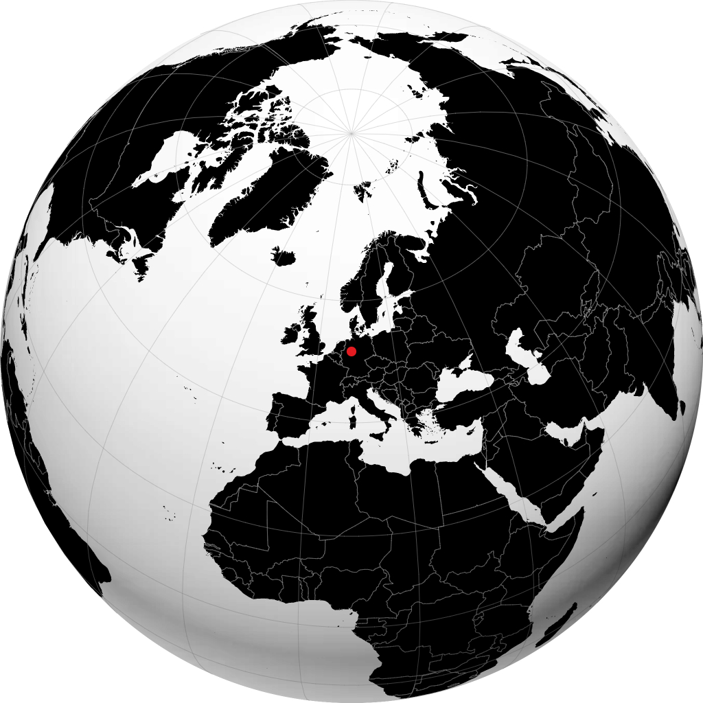 Paderborn sur le globe