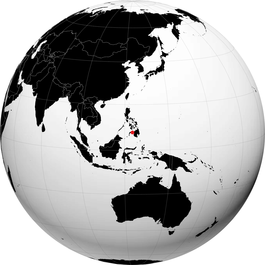 Pagadian sur le globe