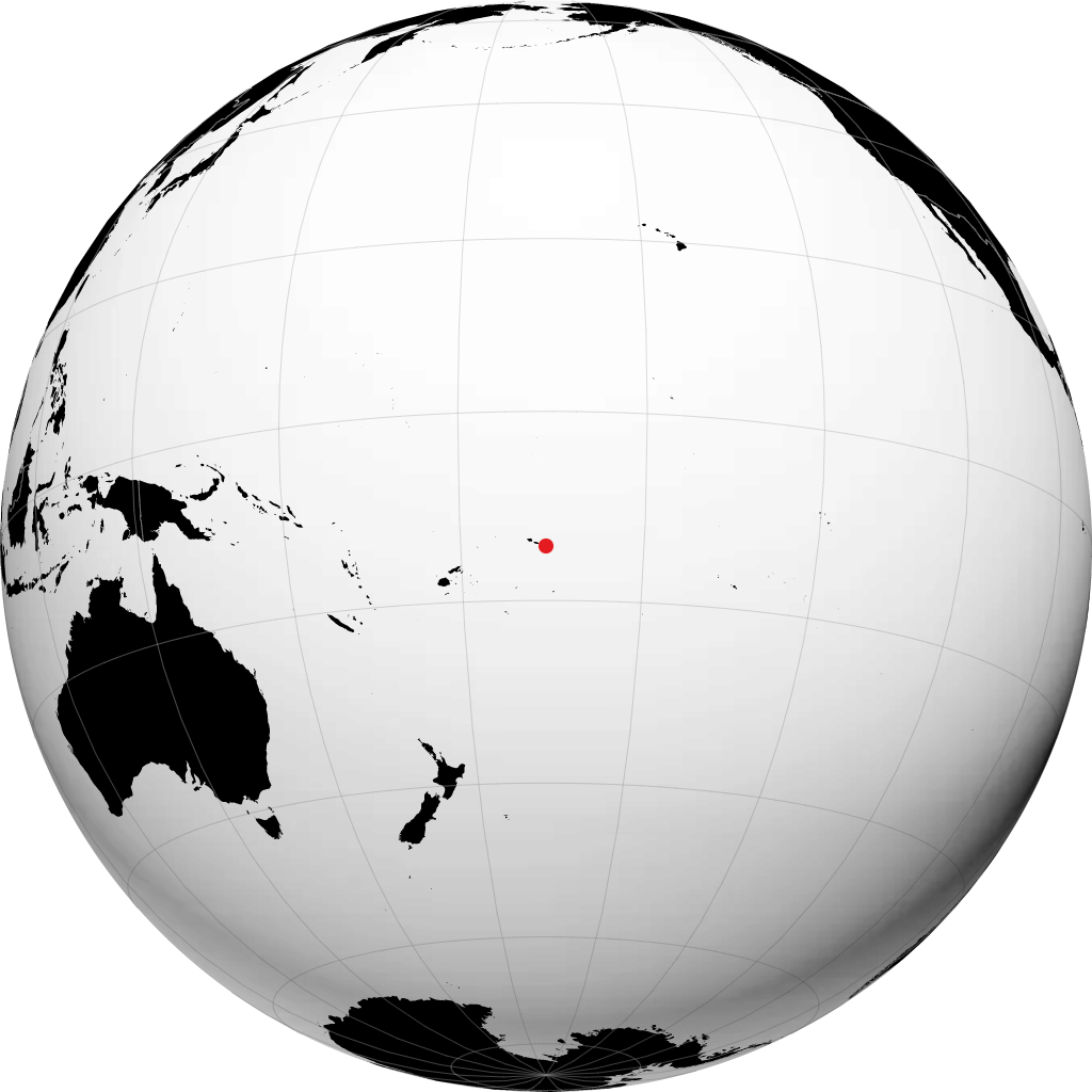 Pago Pago sur le globe