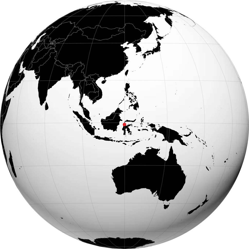 Palu sur le globe