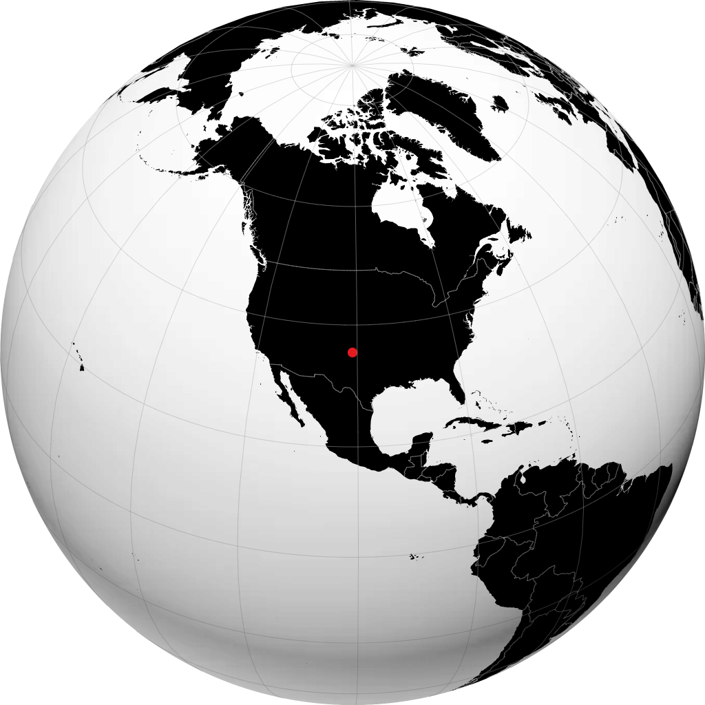 Pampa sur le globe