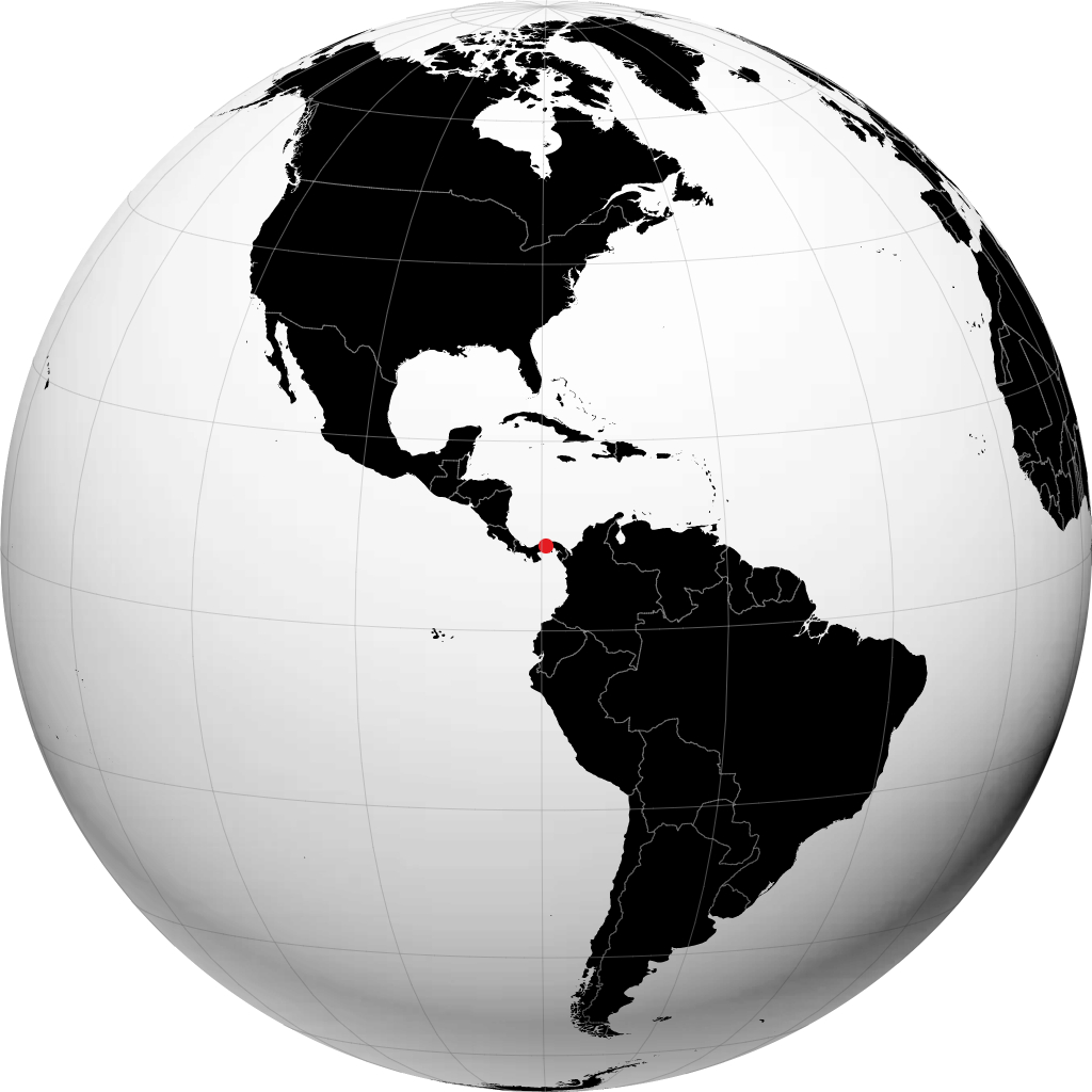 Panama sur le globe