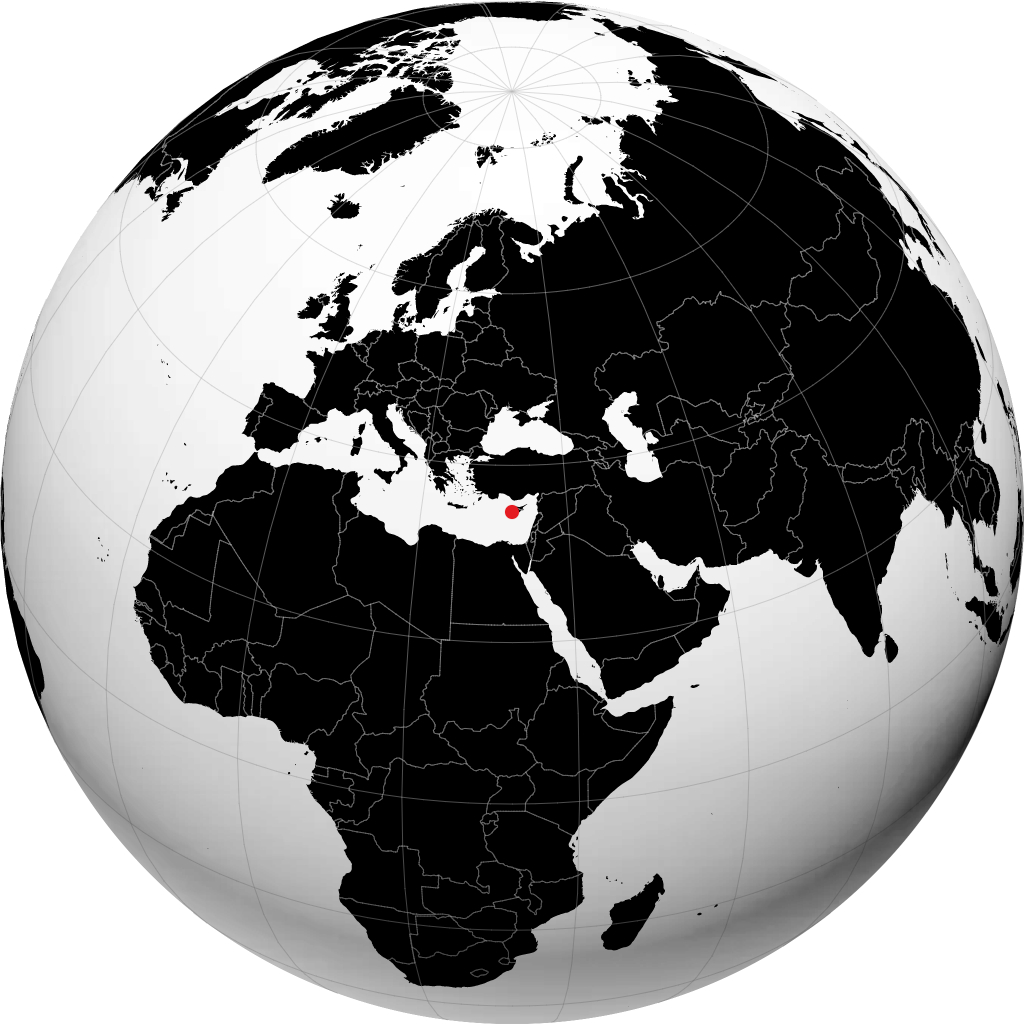 Paphos sur le globe