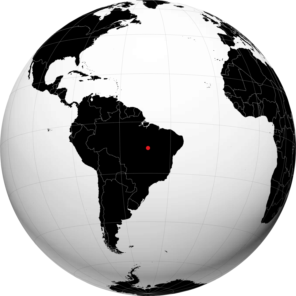 Paraíso do Tocantins sur le globe