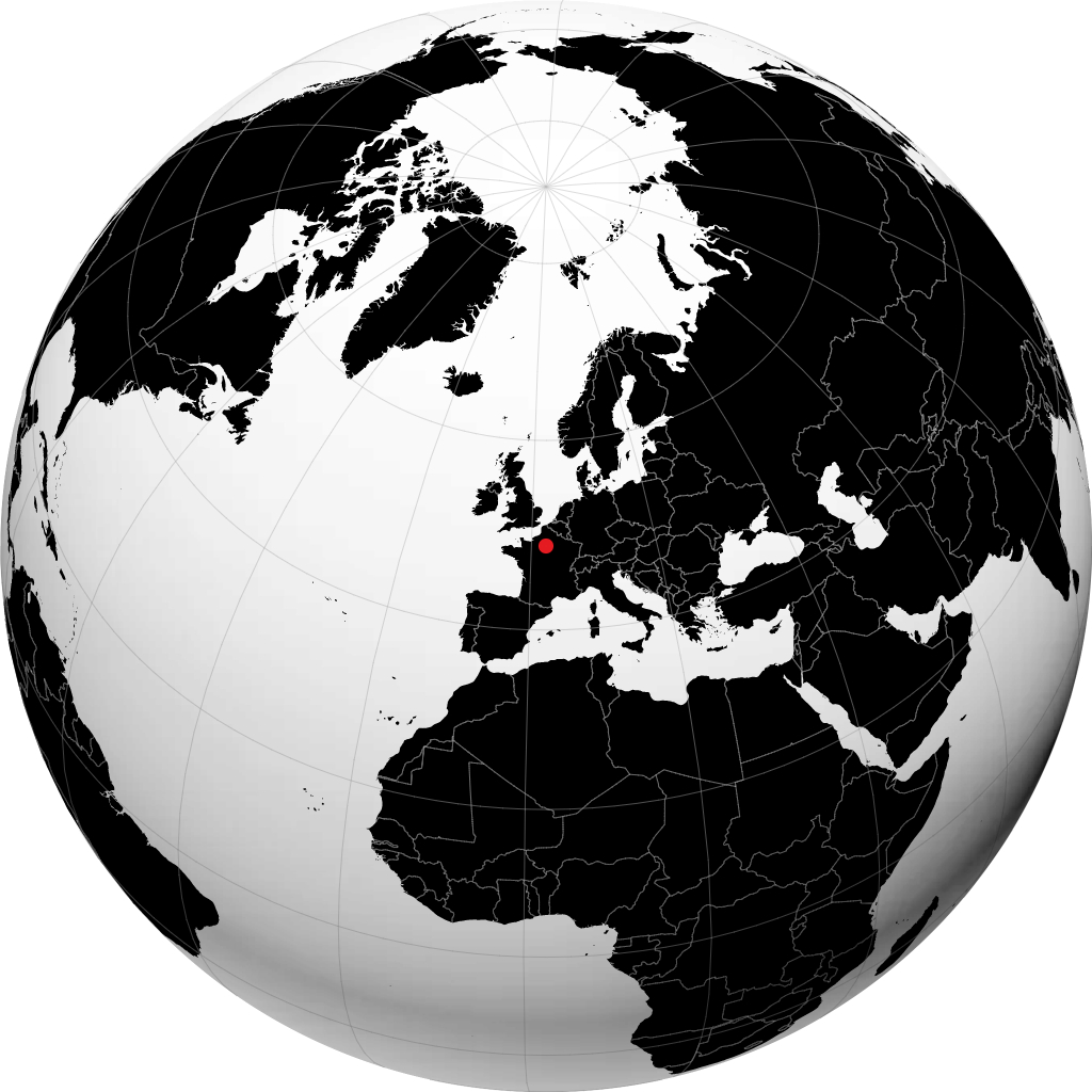 Paris sur le globe