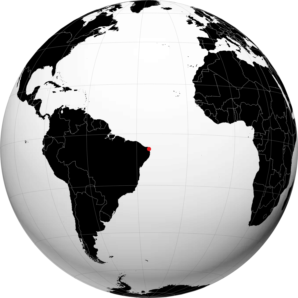 Parnamirim sur le globe