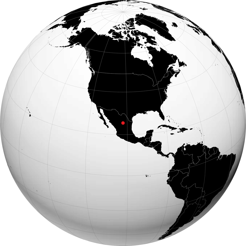 Parras de la Fuente sur le globe