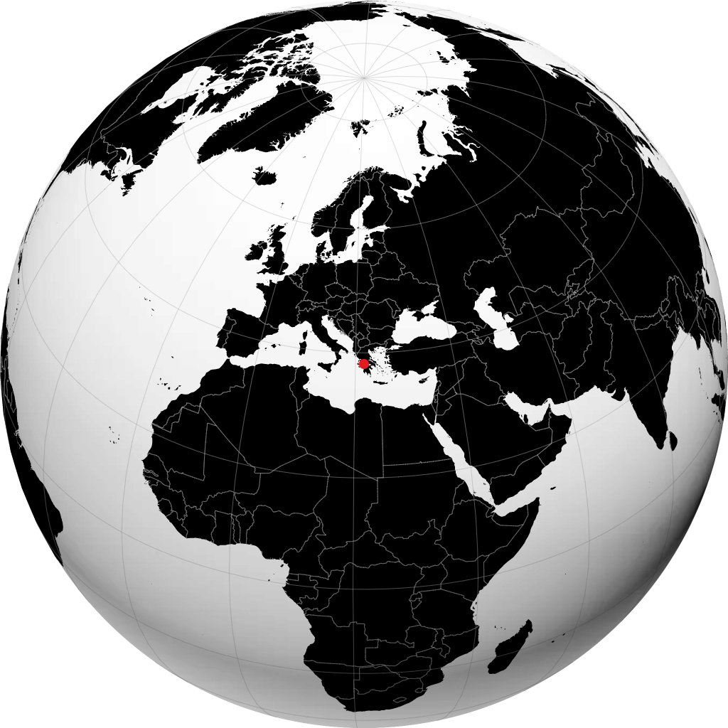 Patras sur le globe