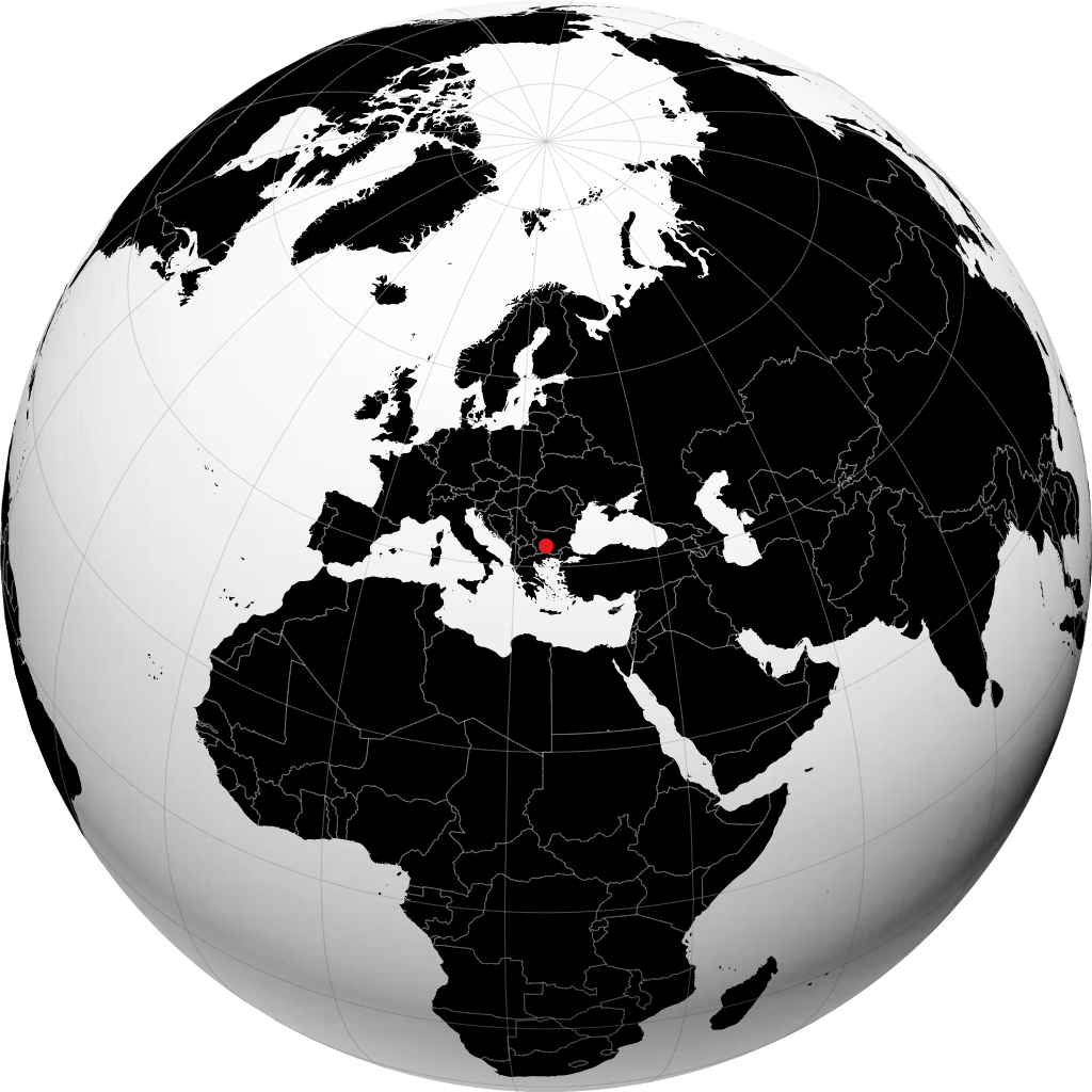 Pazardzhik sur le globe