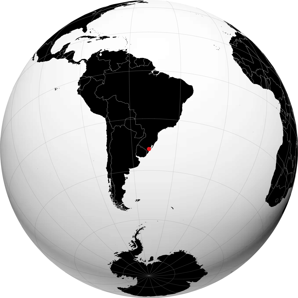 Pelotas sur le globe