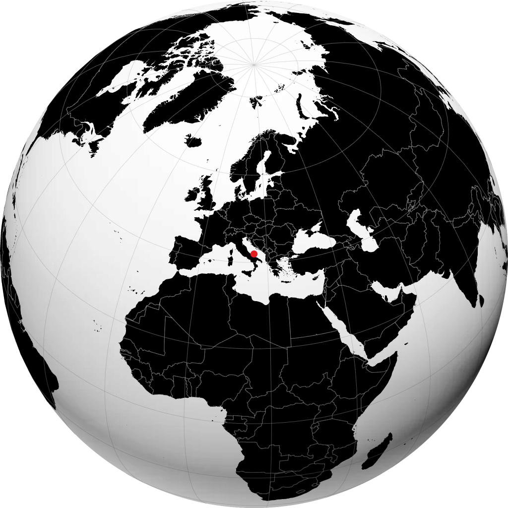 Peschici sur le globe