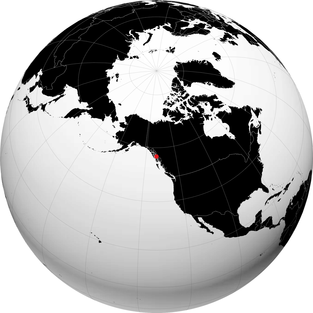 Petersburg sur le globe