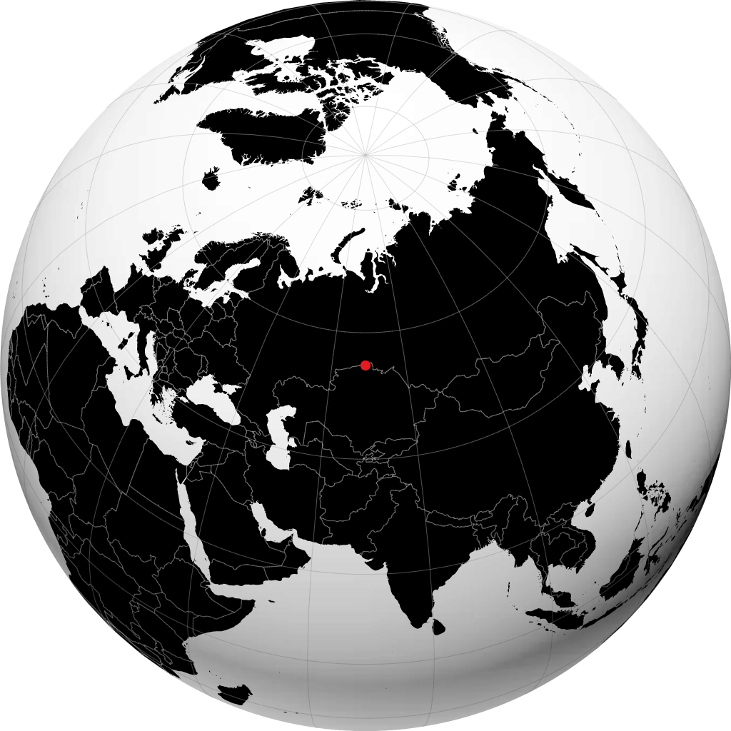 Petropavl sur le globe