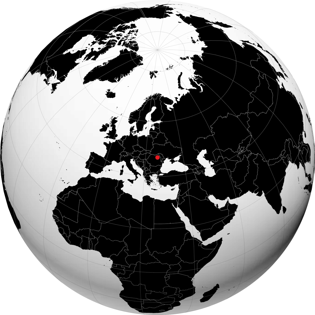 Piatra Neamț sur le globe