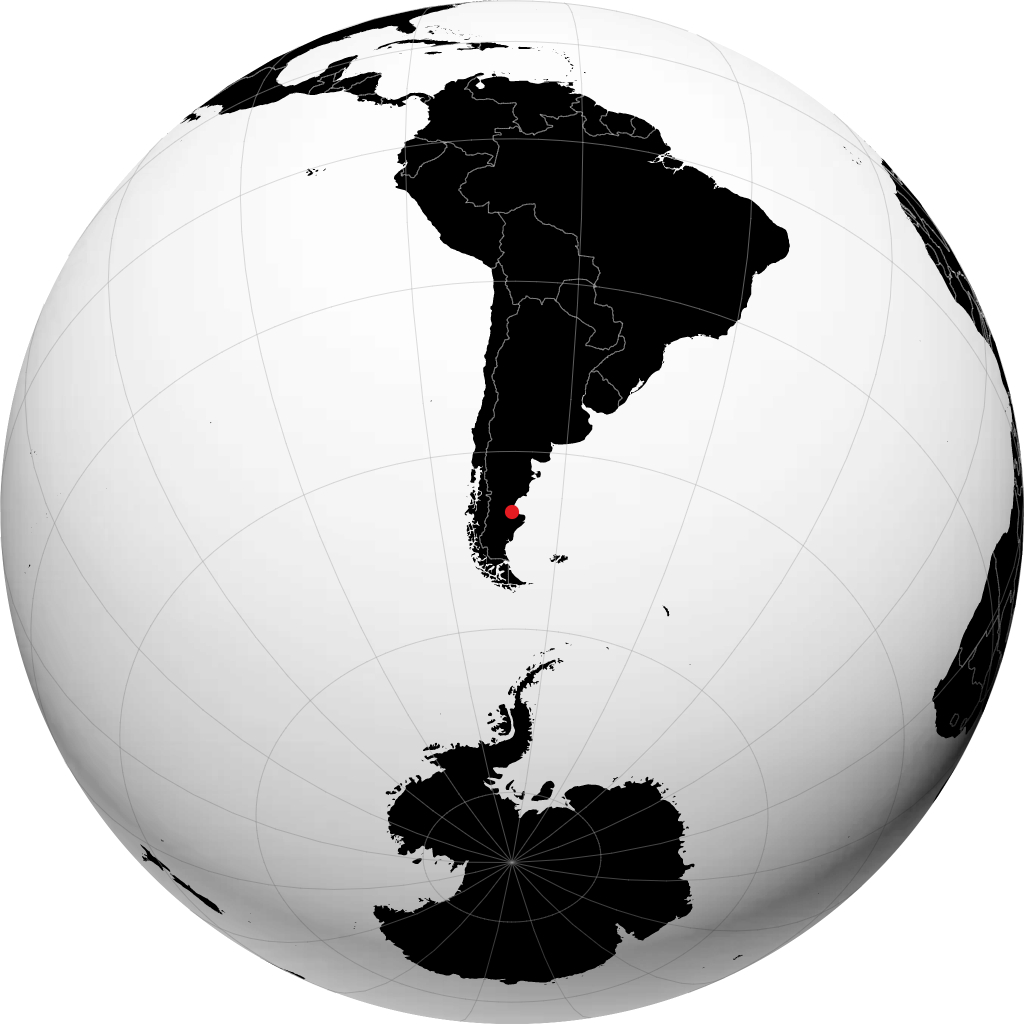 Pico Truncado sur le globe
