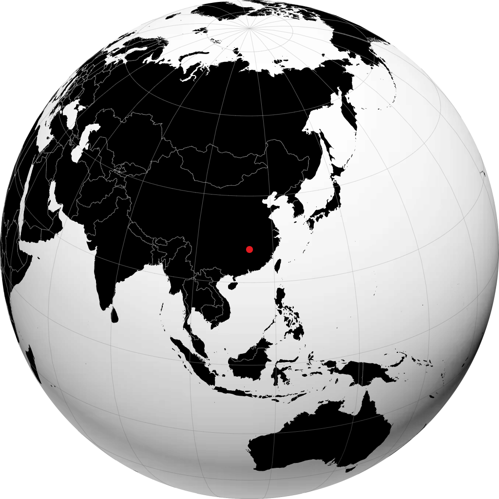 Pingxiang sur le globe