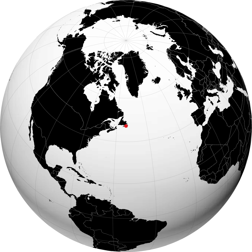 Placentia sur le globe