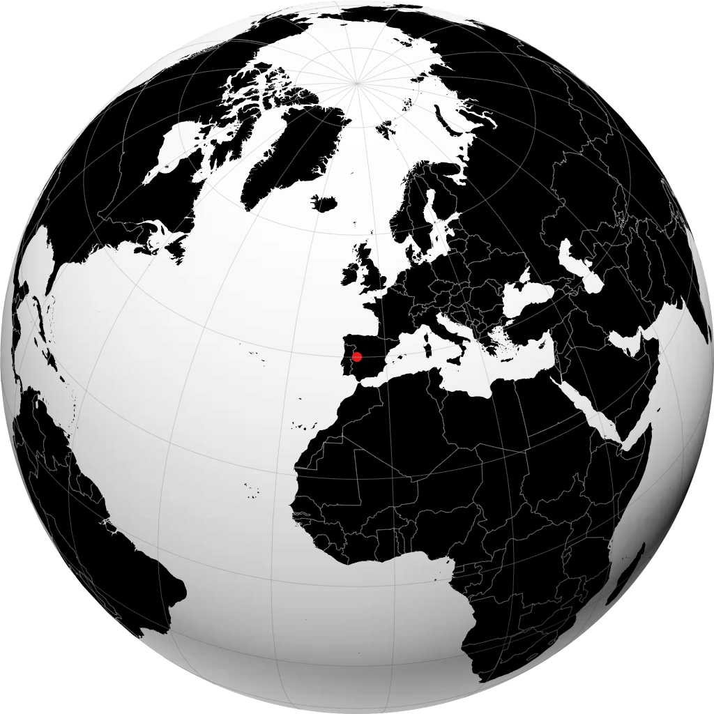 Plasencia sur le globe