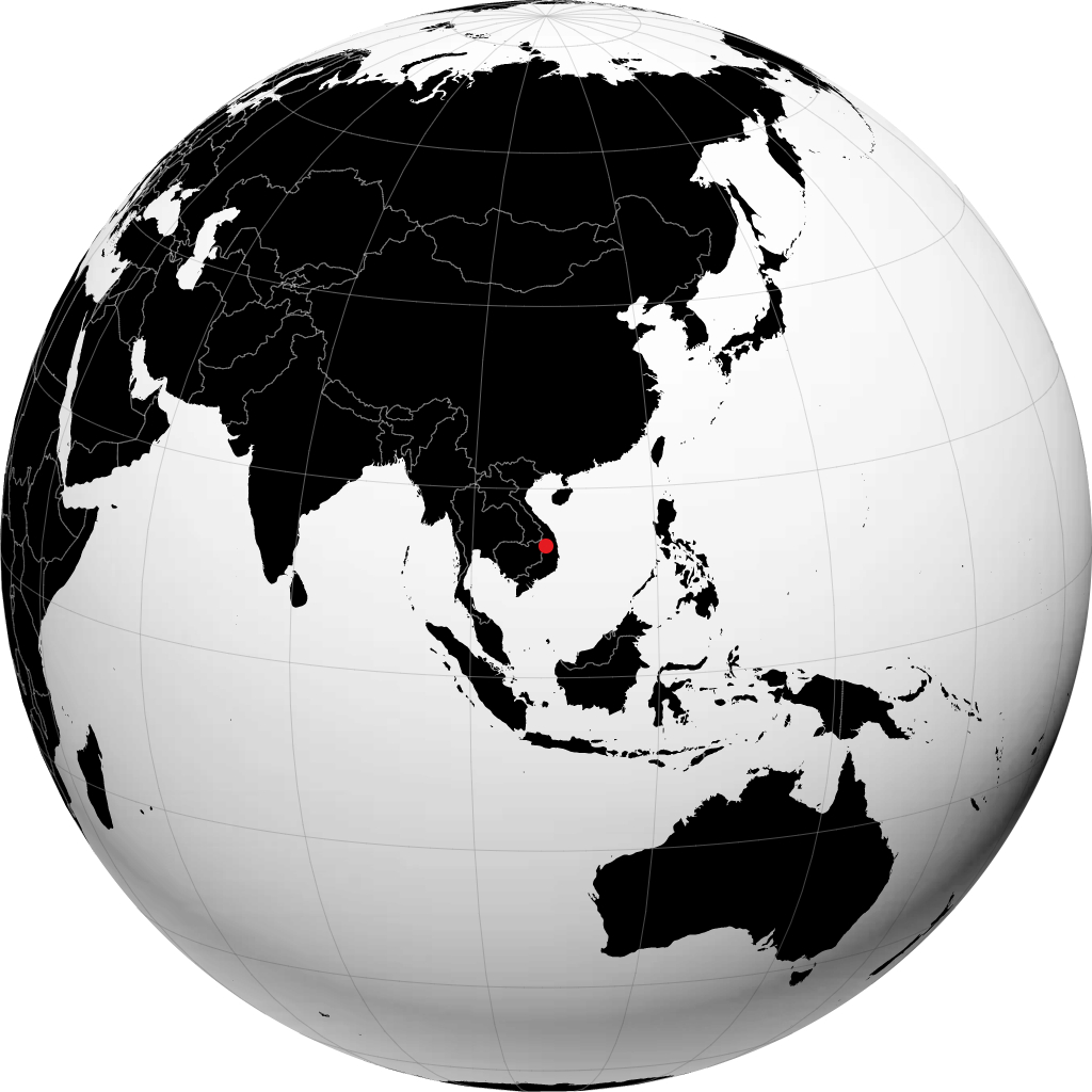 Pleiku sur le globe