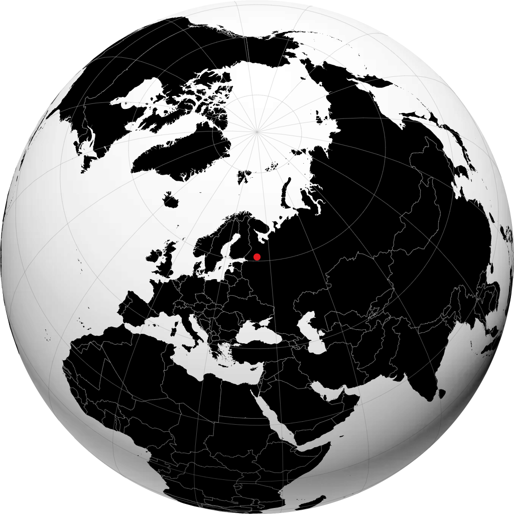 Podporojie sur le globe