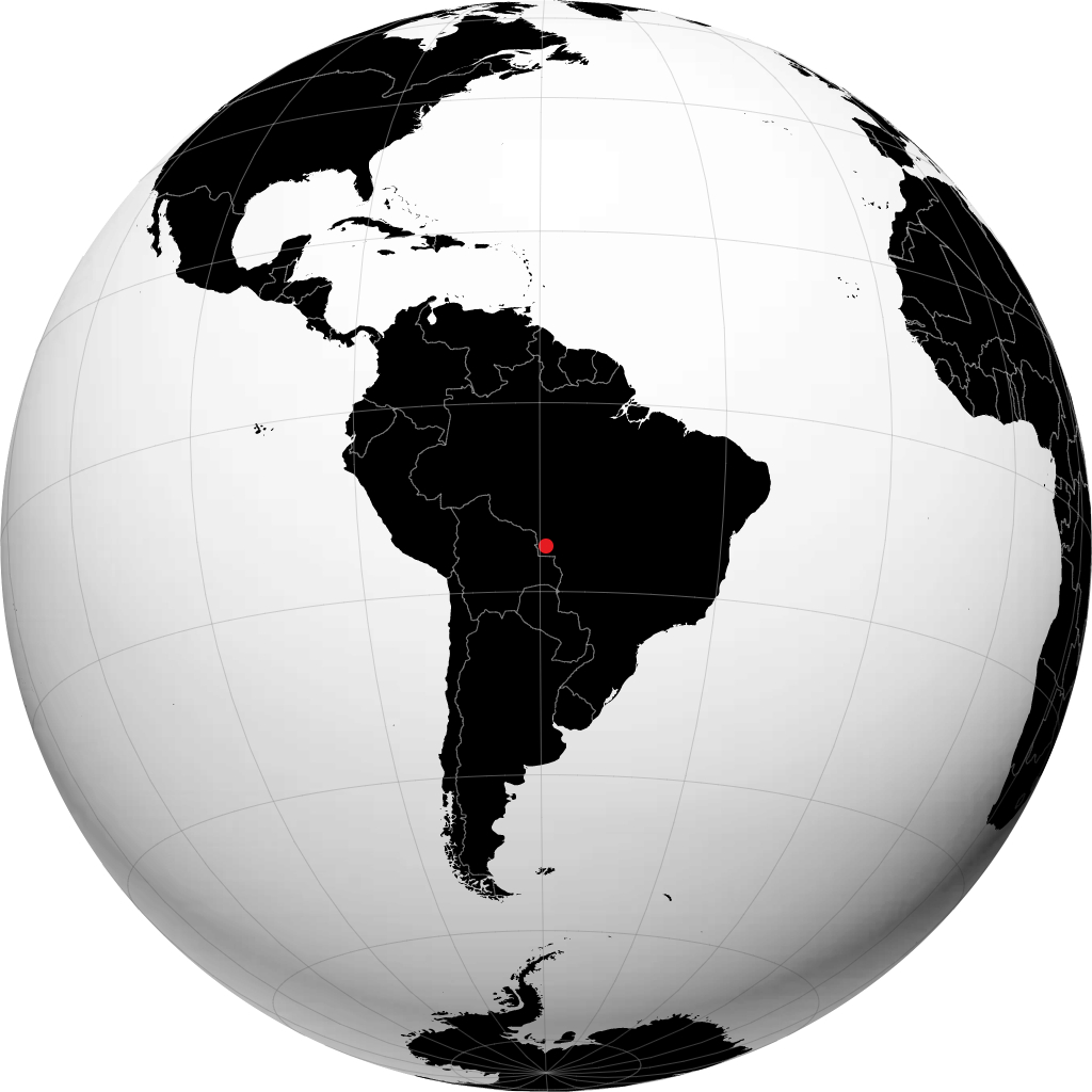 Pontes e Lacerda sur le globe
