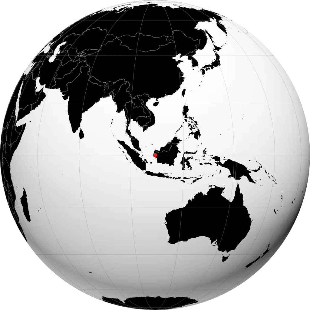 Pontianak sur le globe