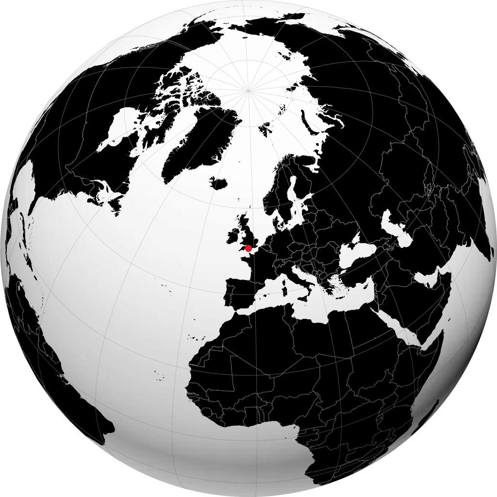 Poole sur le globe