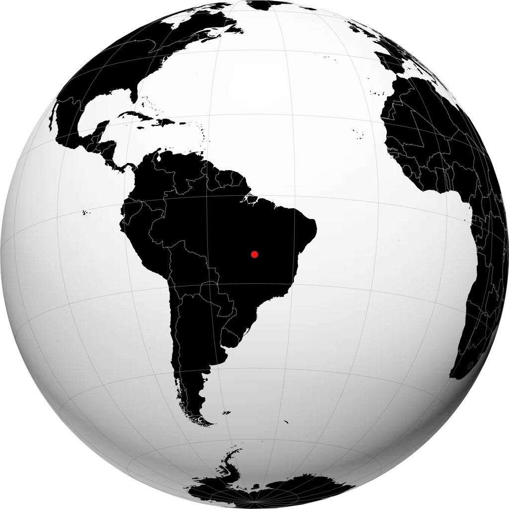 Porangatu sur le globe
