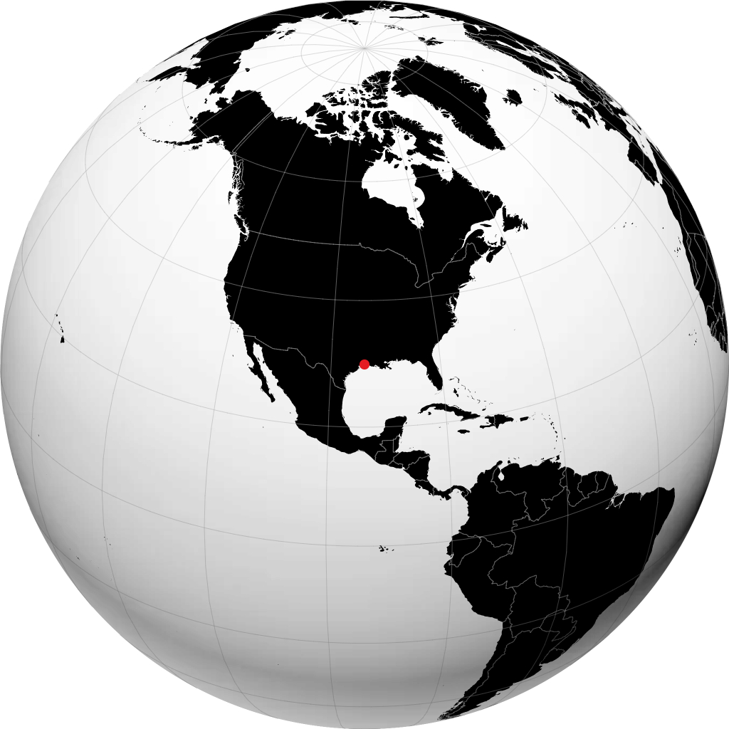 Port Arthur sur le globe