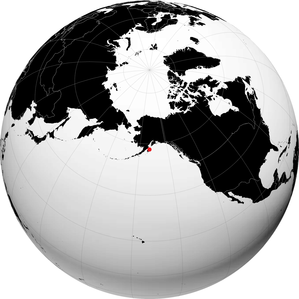 Port Lions sur le globe