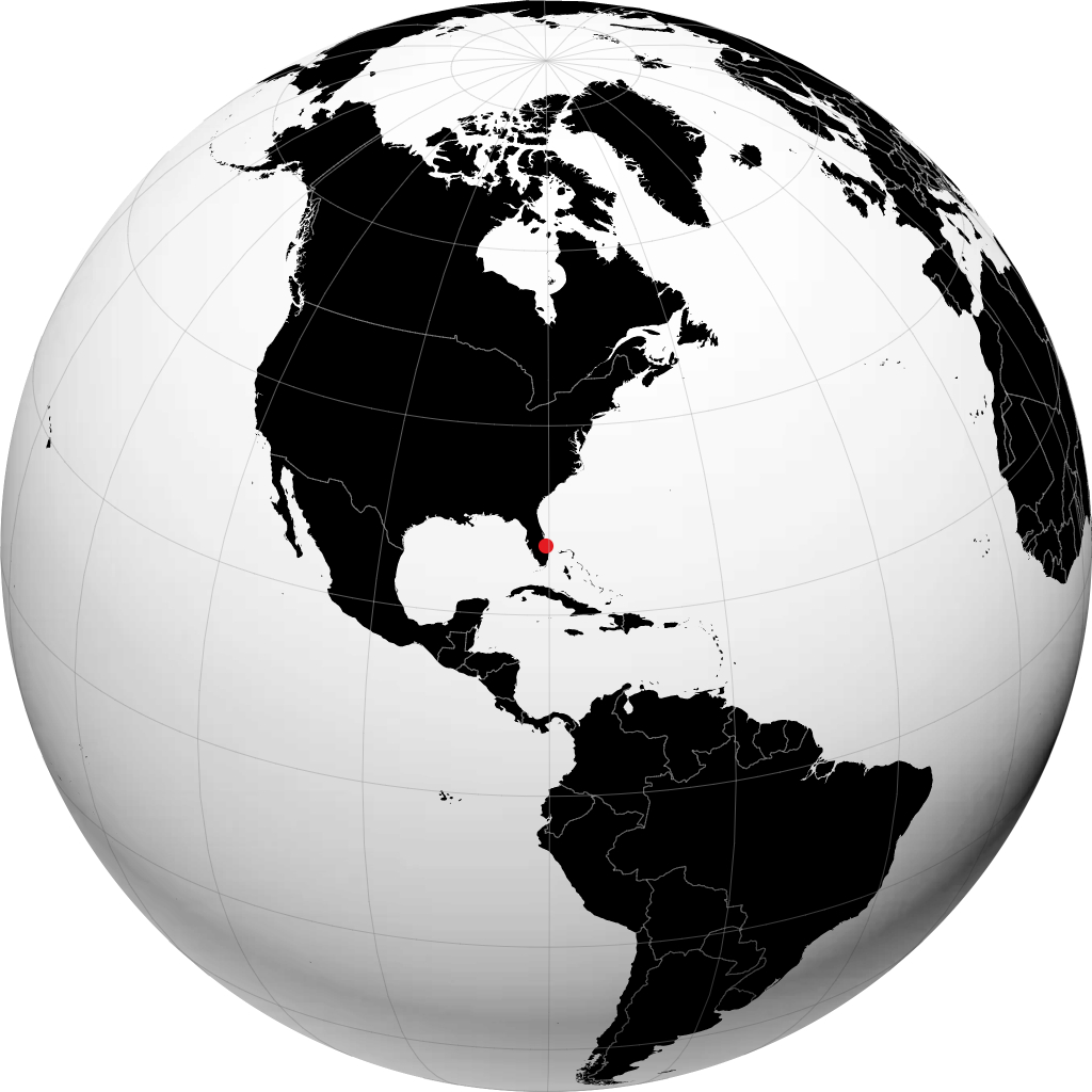 Port Saint Lucie sur le globe