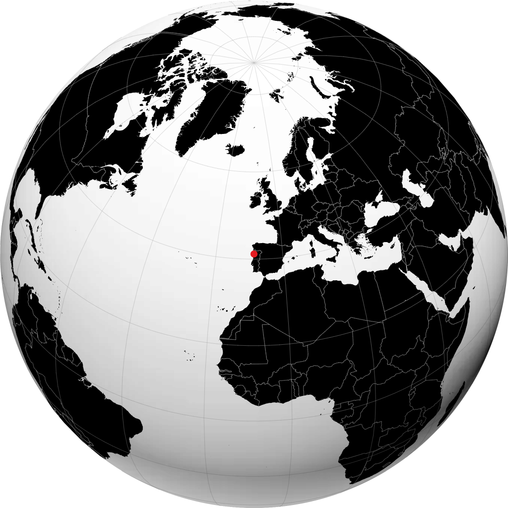 Porto sur le globe