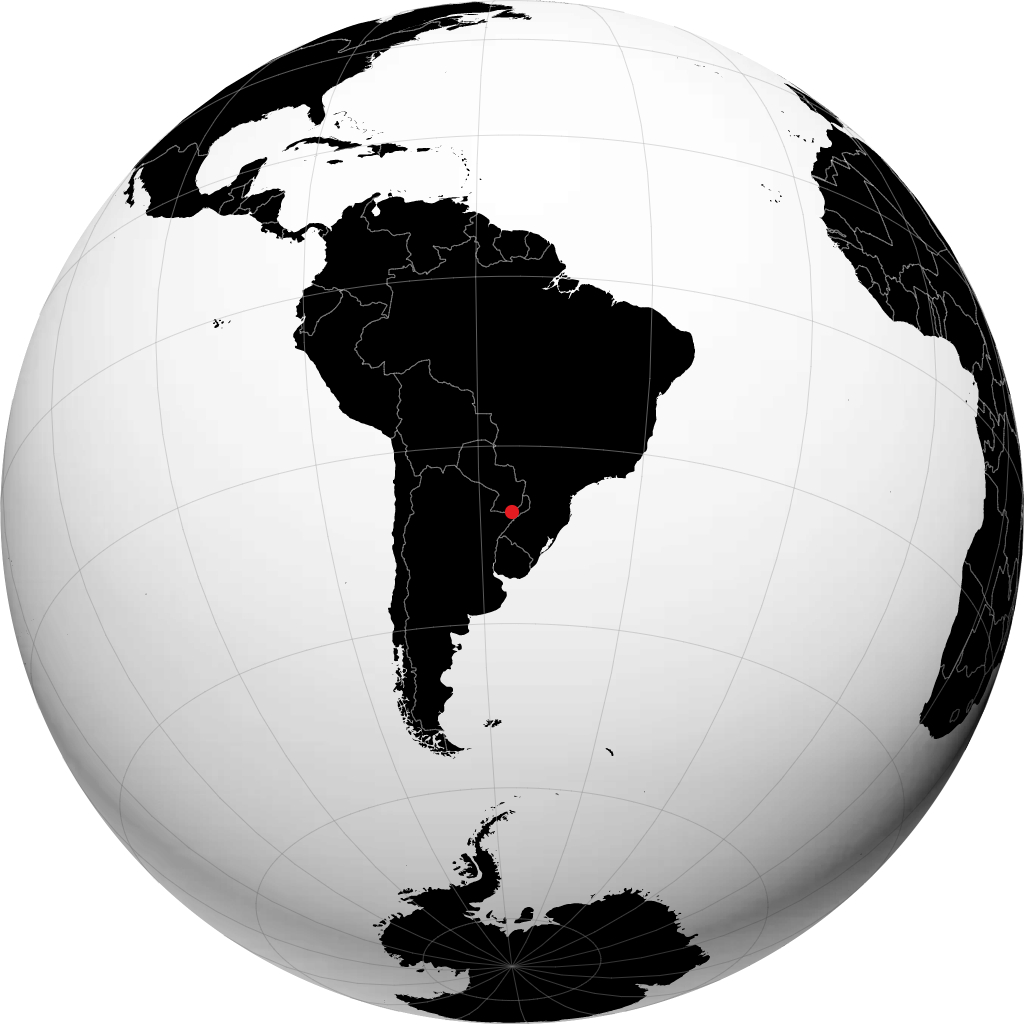 Posadas sur le globe