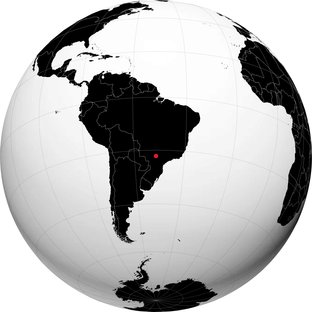 Presidente Prudente sur le globe