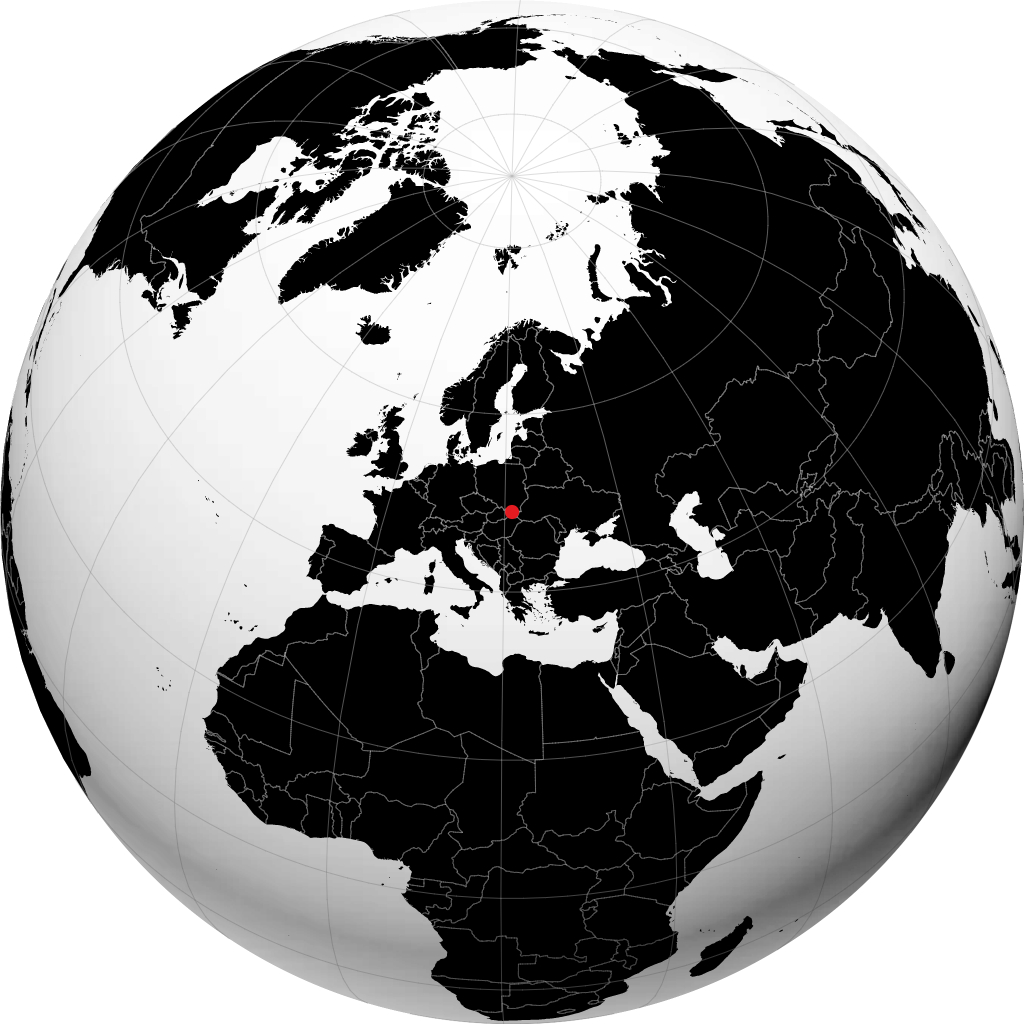 Prešov sur le globe