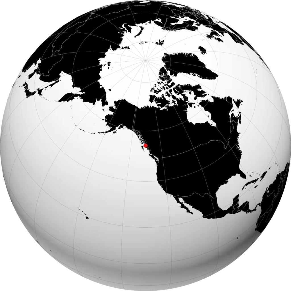 Prince Rupert sur le globe