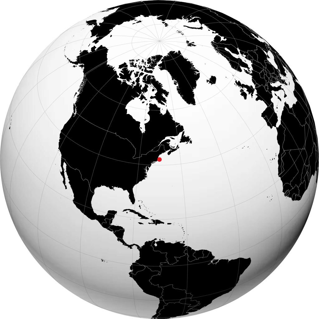 Provincetown sur le globe