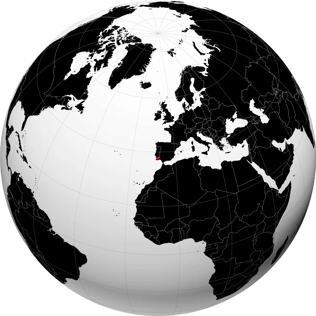 District de Beja sur le globe