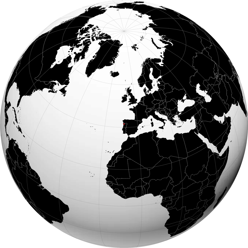 District de Braga sur le globe
