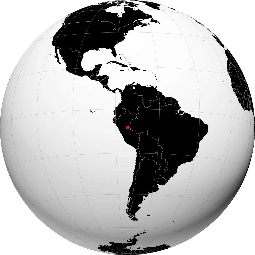 Pucallpa sur le globe
