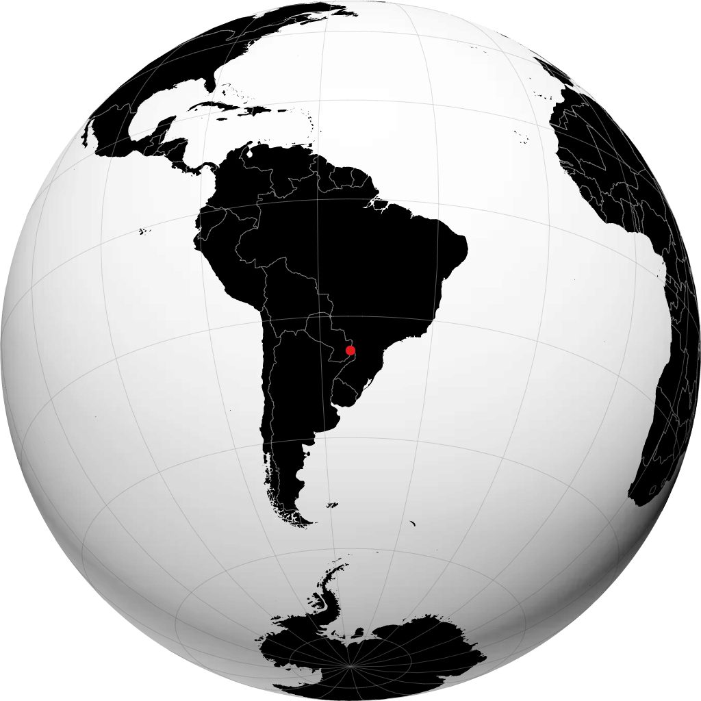 Puerto Iguazú sur le globe