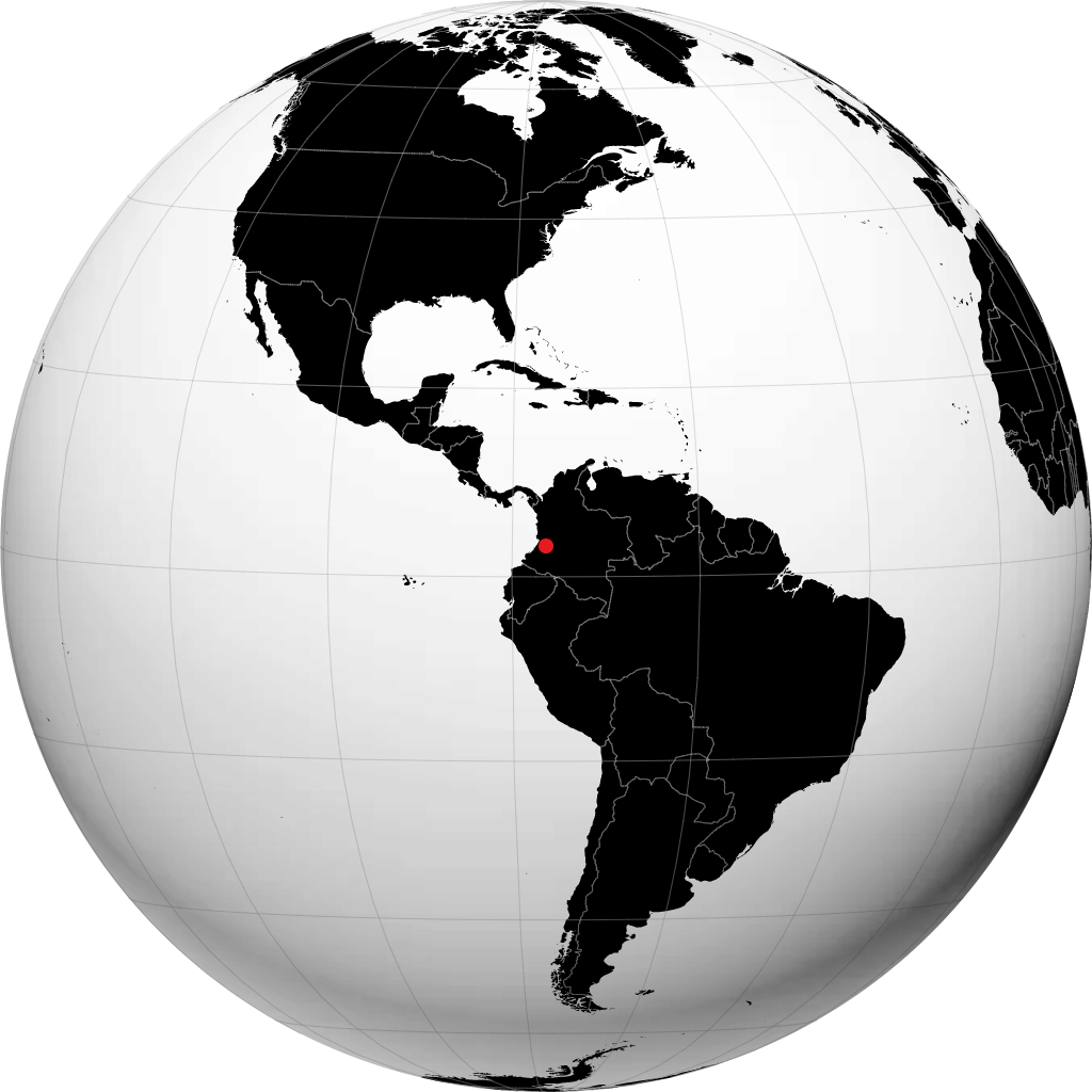 Puerto Tejada sur le globe