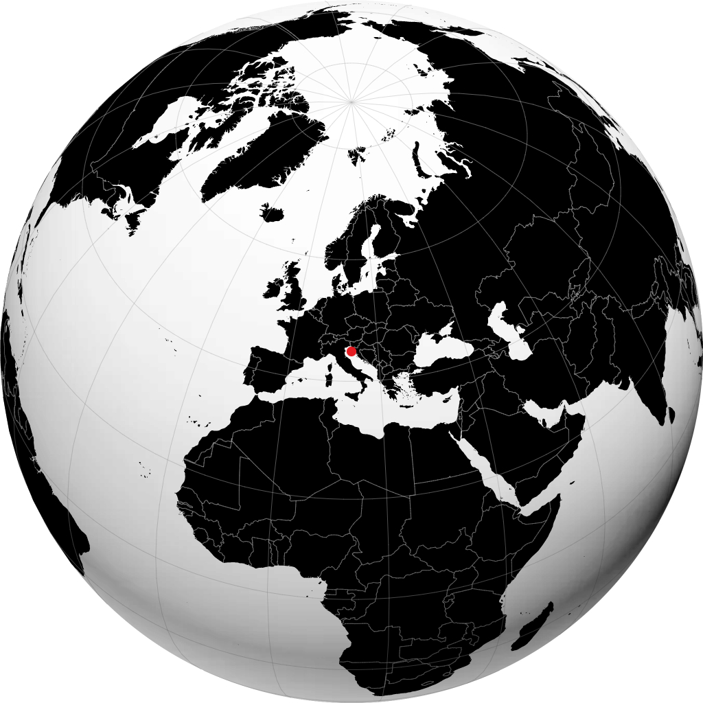 Pula sur le globe