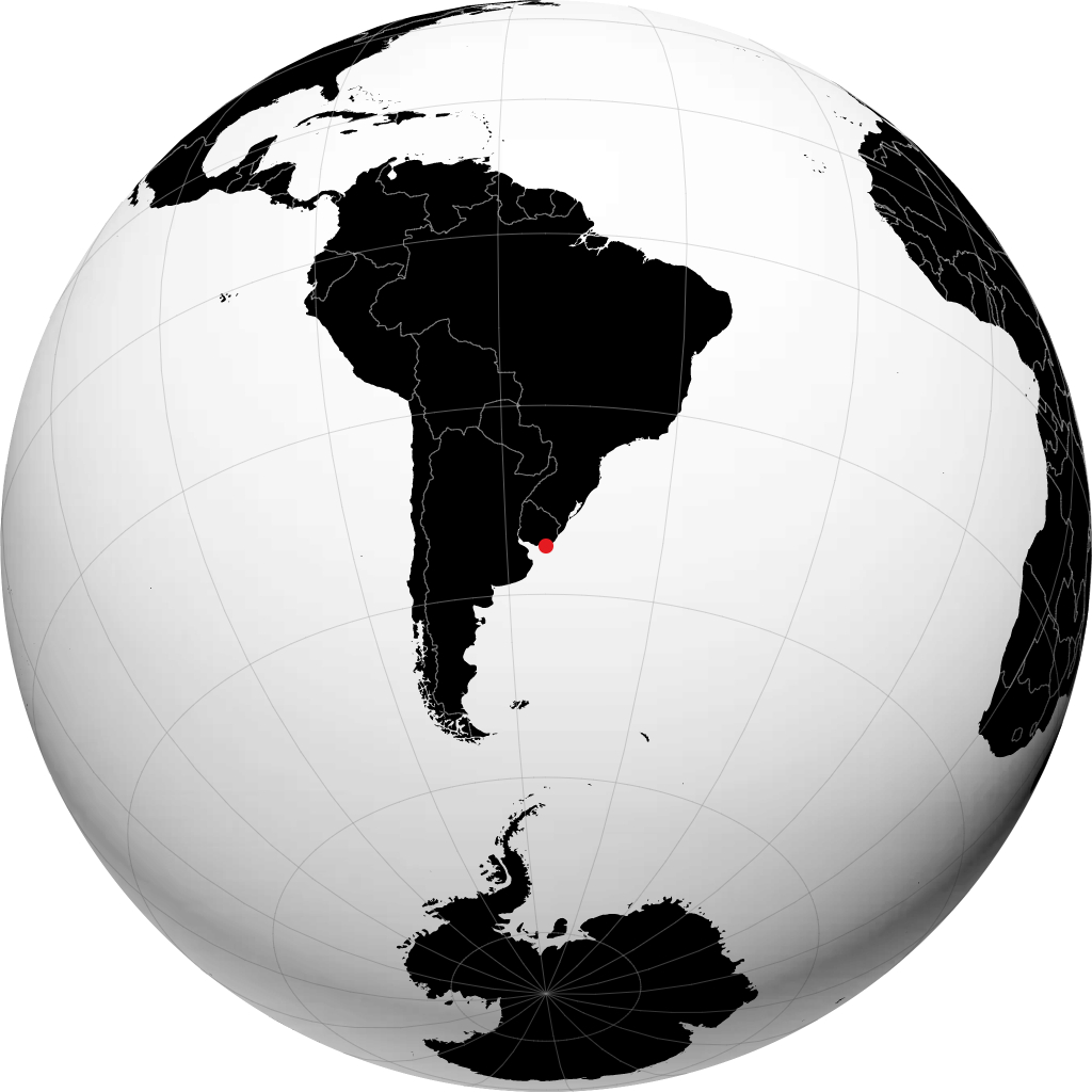 Punta del Este sur le globe