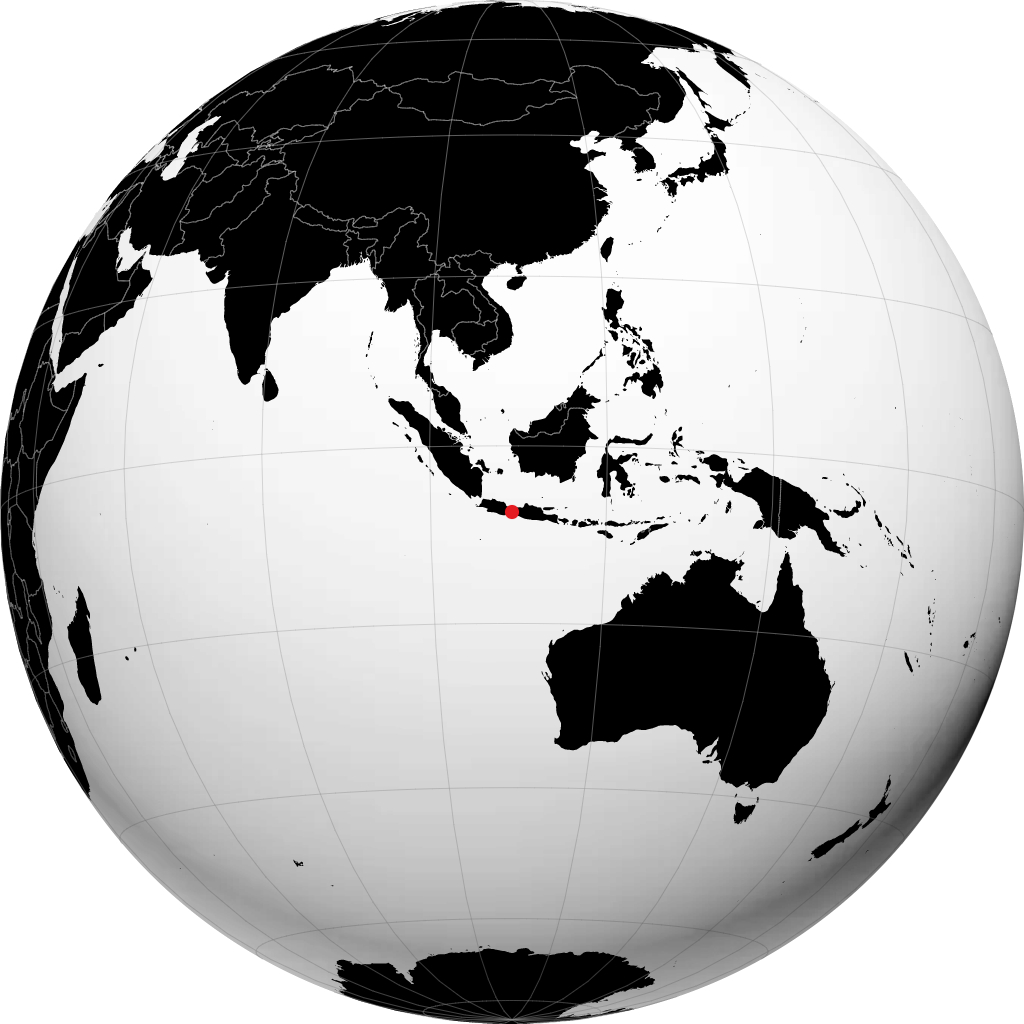 Purwokerto sur le globe