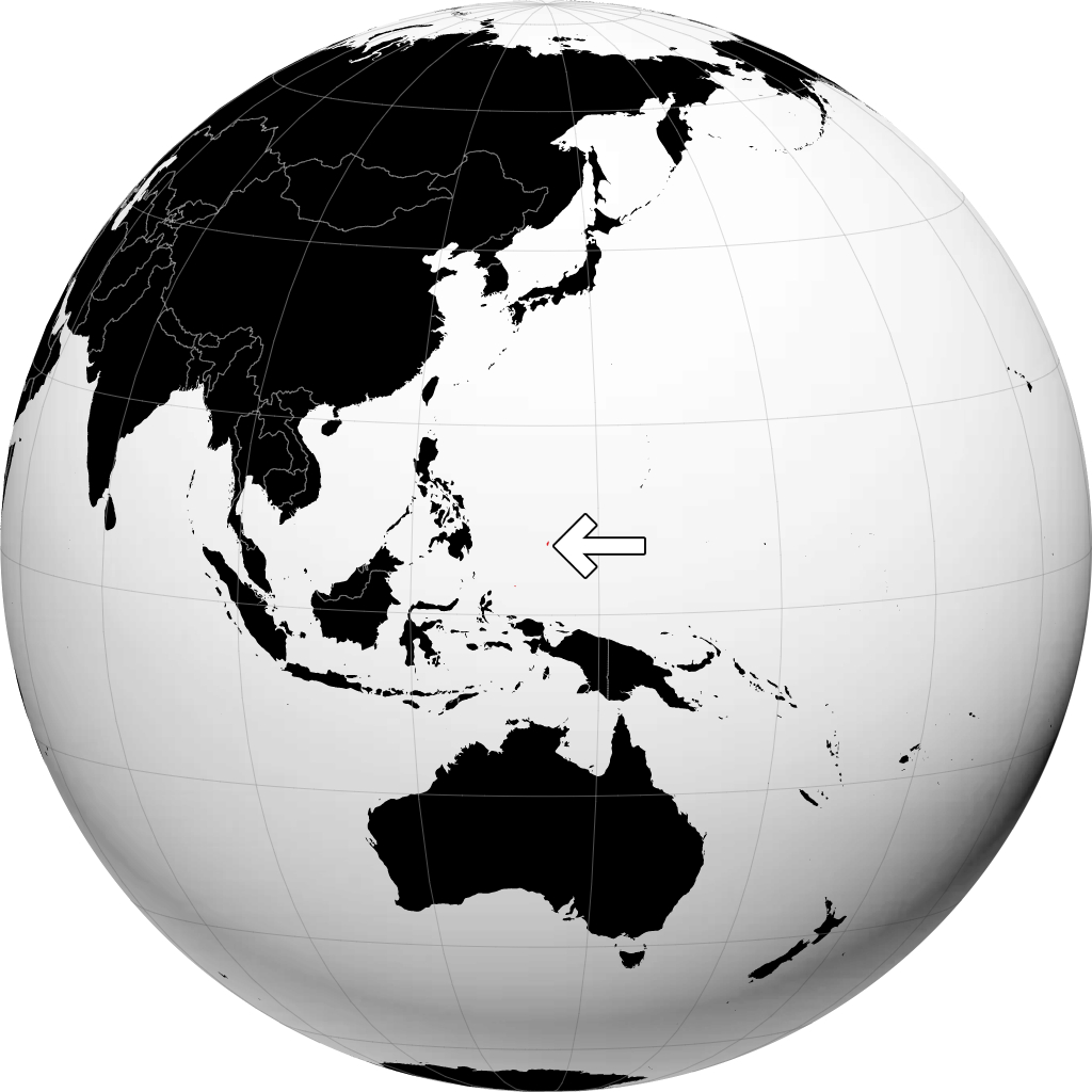 Palaos sur le globe