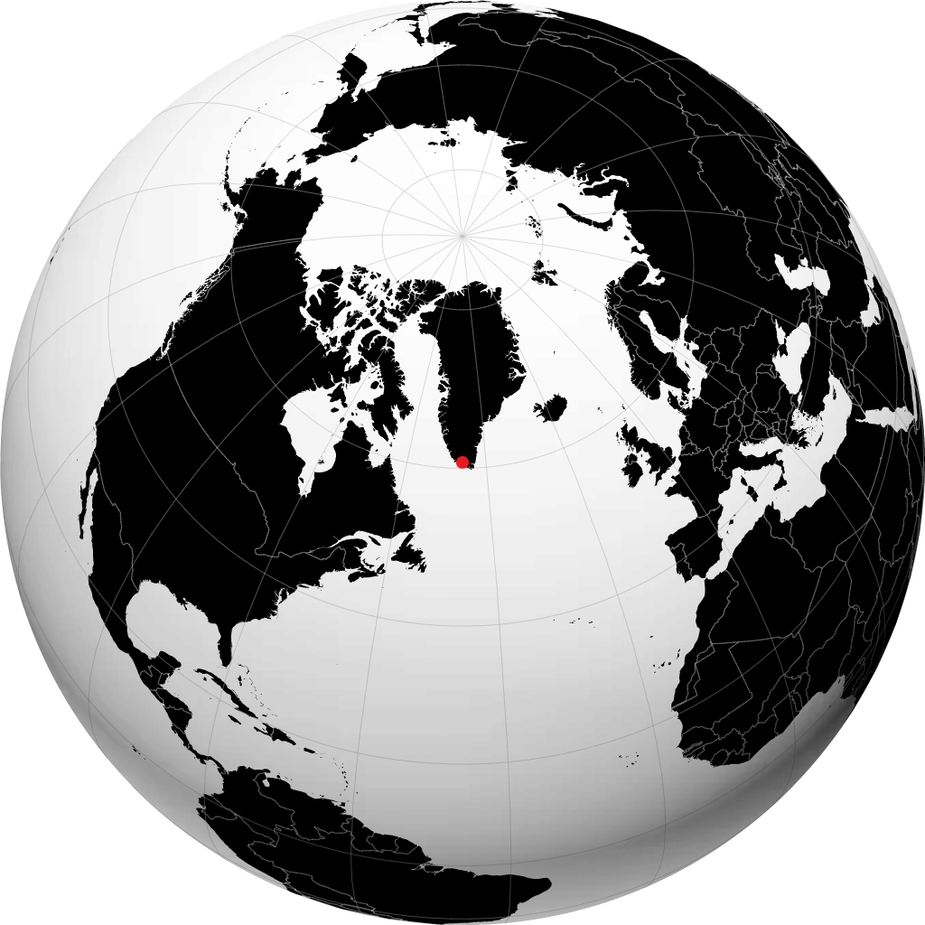 Qaqortoq sur le globe