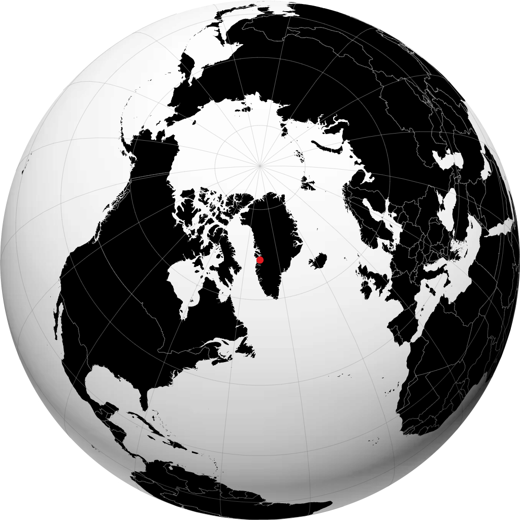Qasigiannguit sur le globe