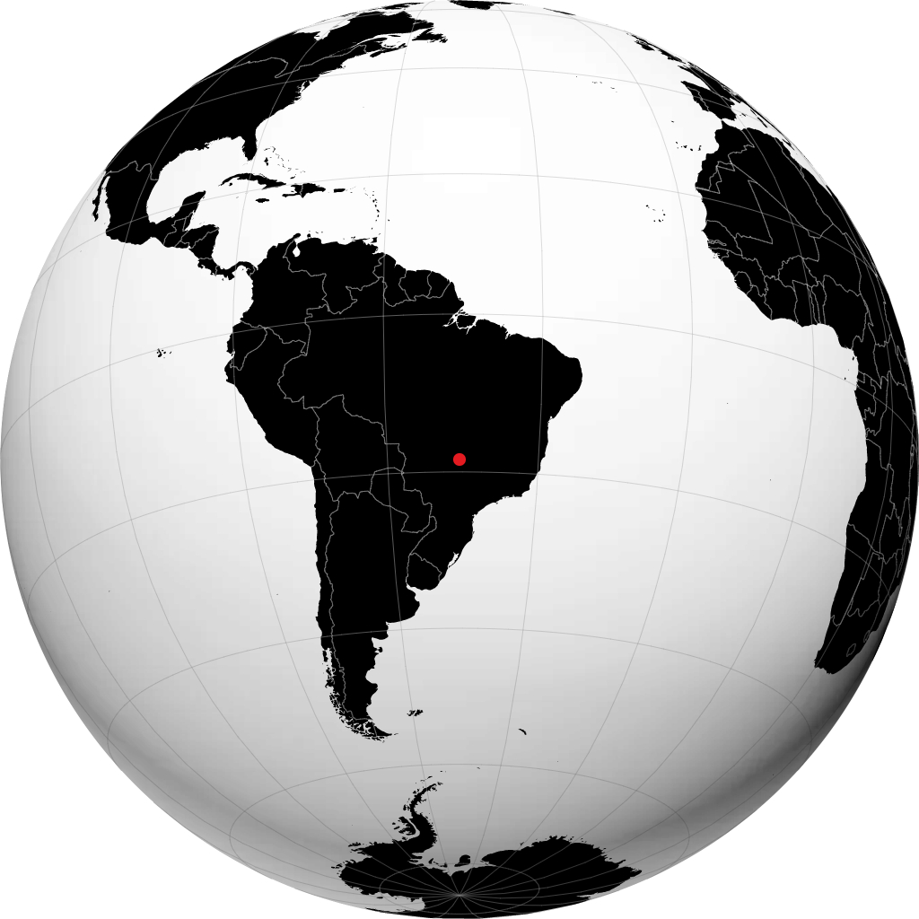 Quirinópolis sur le globe